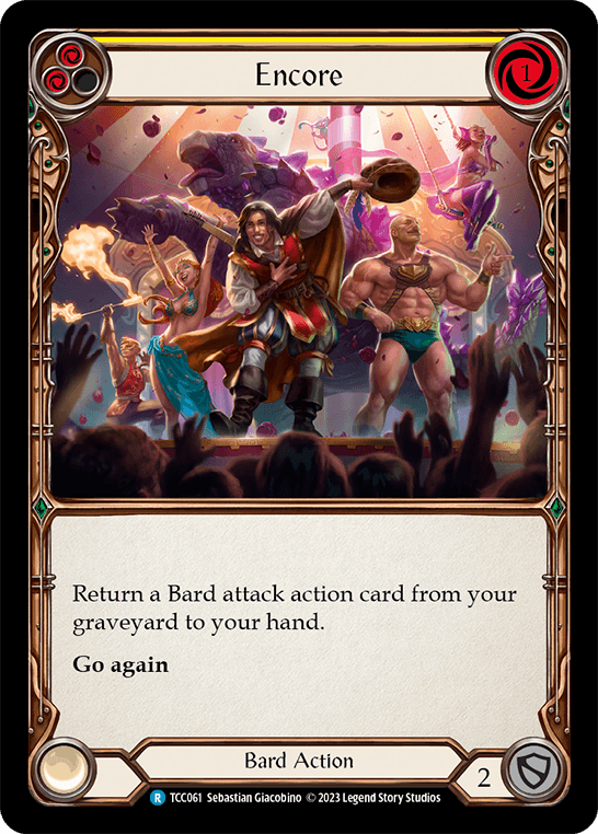 Encore — Round the Table: TCCxLSS Flesh and Blood card by Sebastian Giacobino