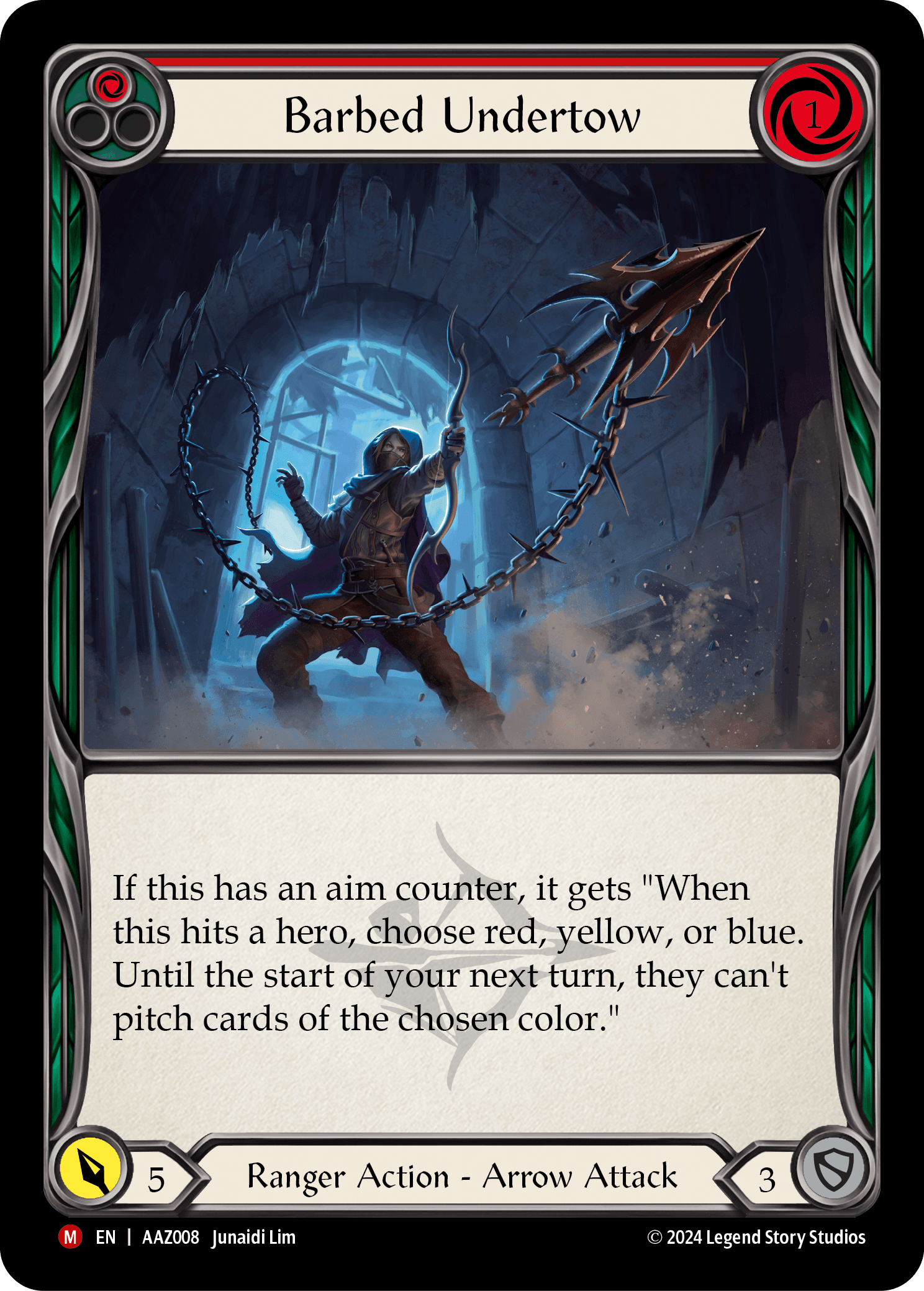 Barbed Undertow — Armory Deck: Azalea Flesh and Blood card by Junaidi Lim