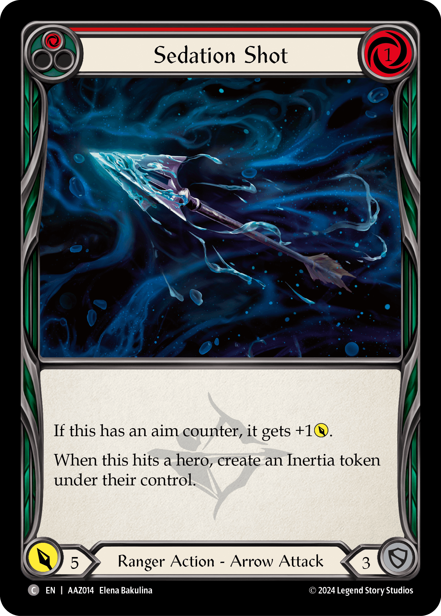 Sedation Shot — Armory Deck: Azalea Flesh and Blood card by Elena Bakulina