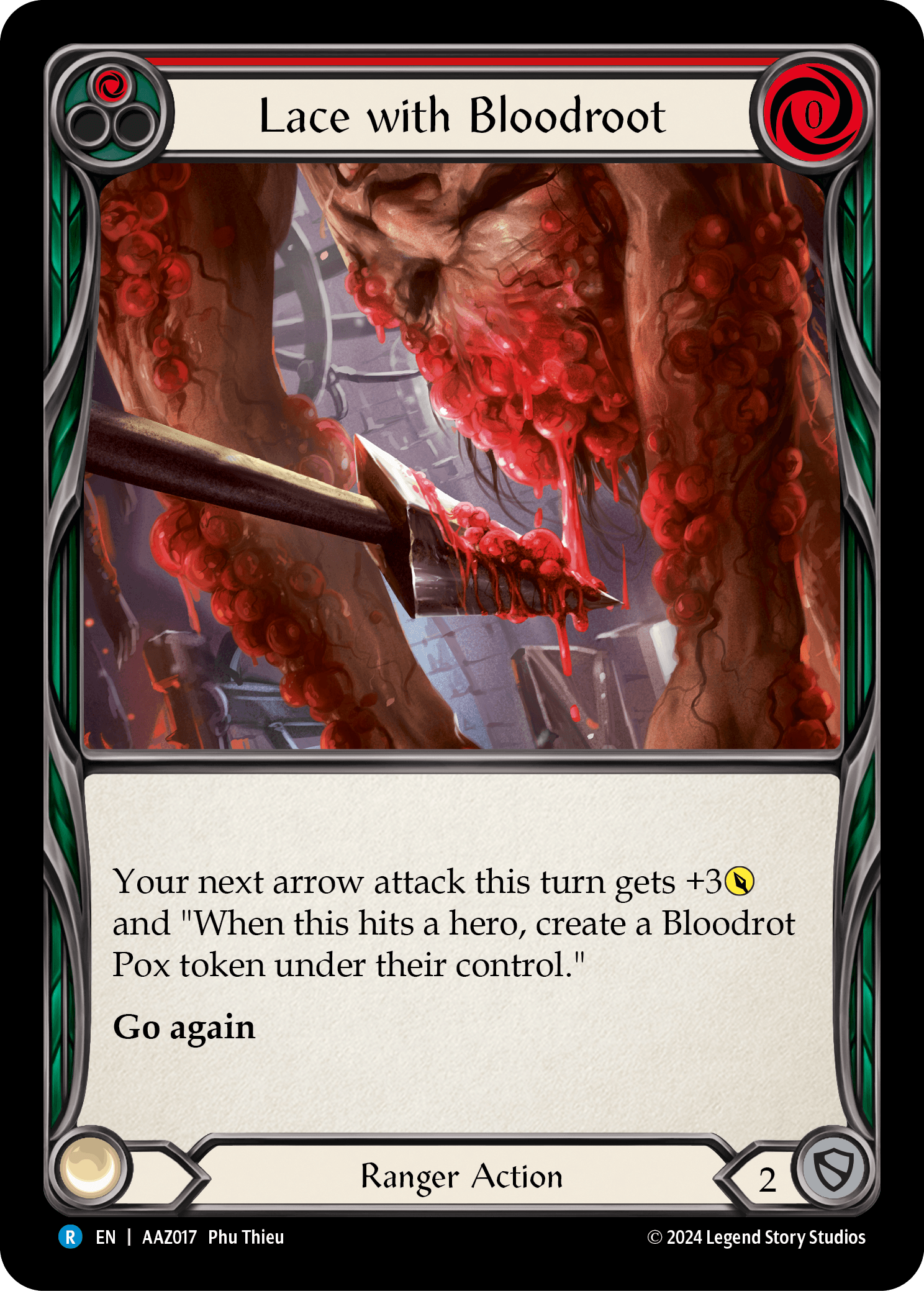 Lace with Bloodrot — Armory Deck: Azalea Flesh and Blood card by Phu Thieu