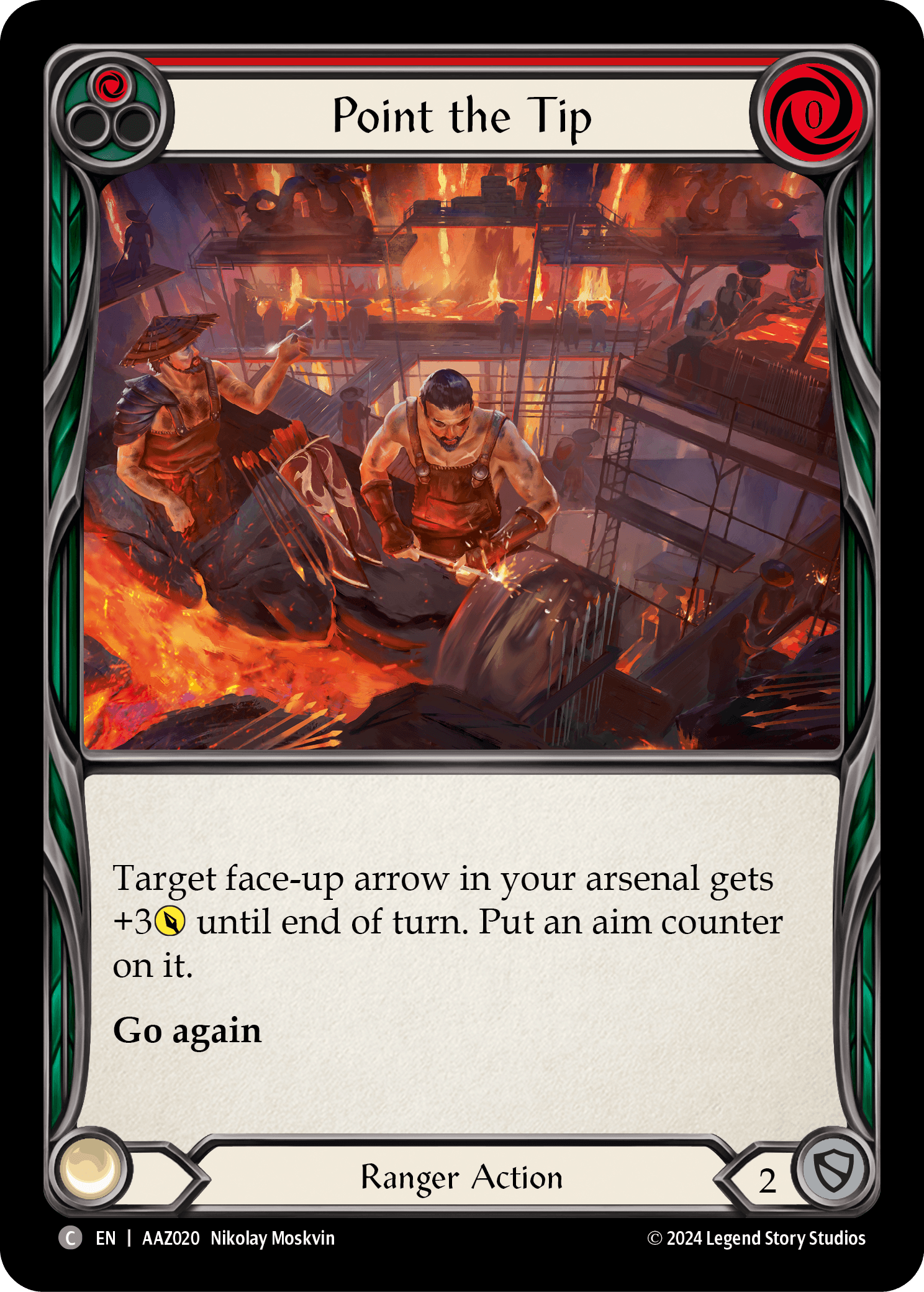 Point the Tip — Armory Deck: Azalea Flesh and Blood card by Nikolay Moskvin