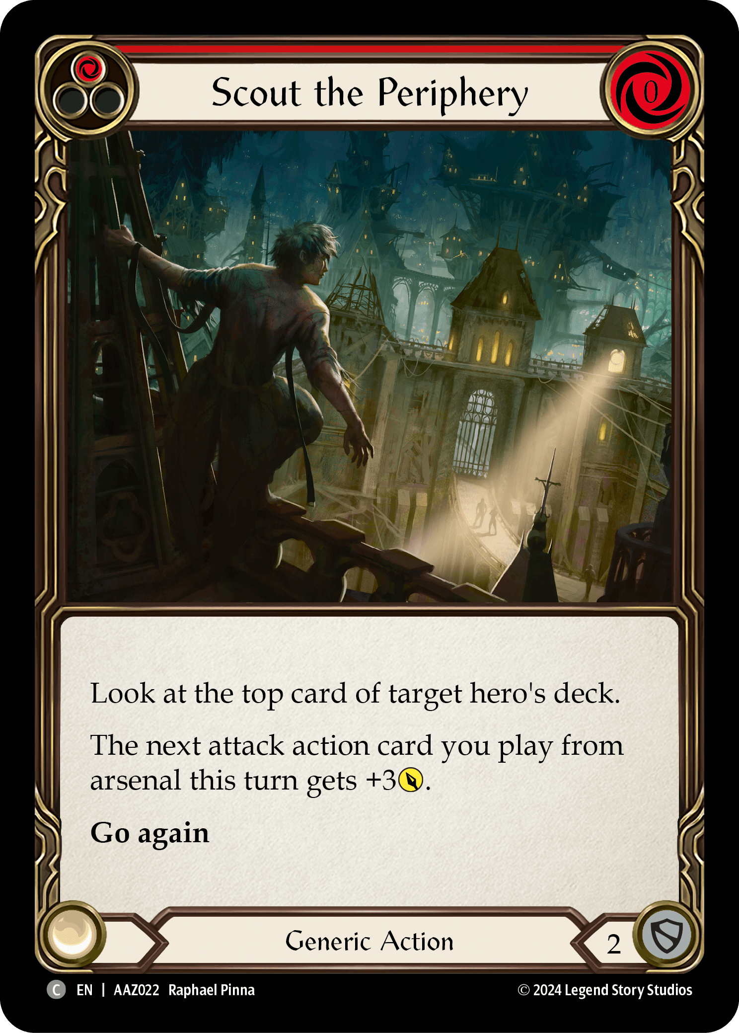 Scout the Periphery — Armory Deck: Azalea Flesh and Blood card by Raphael Pinna