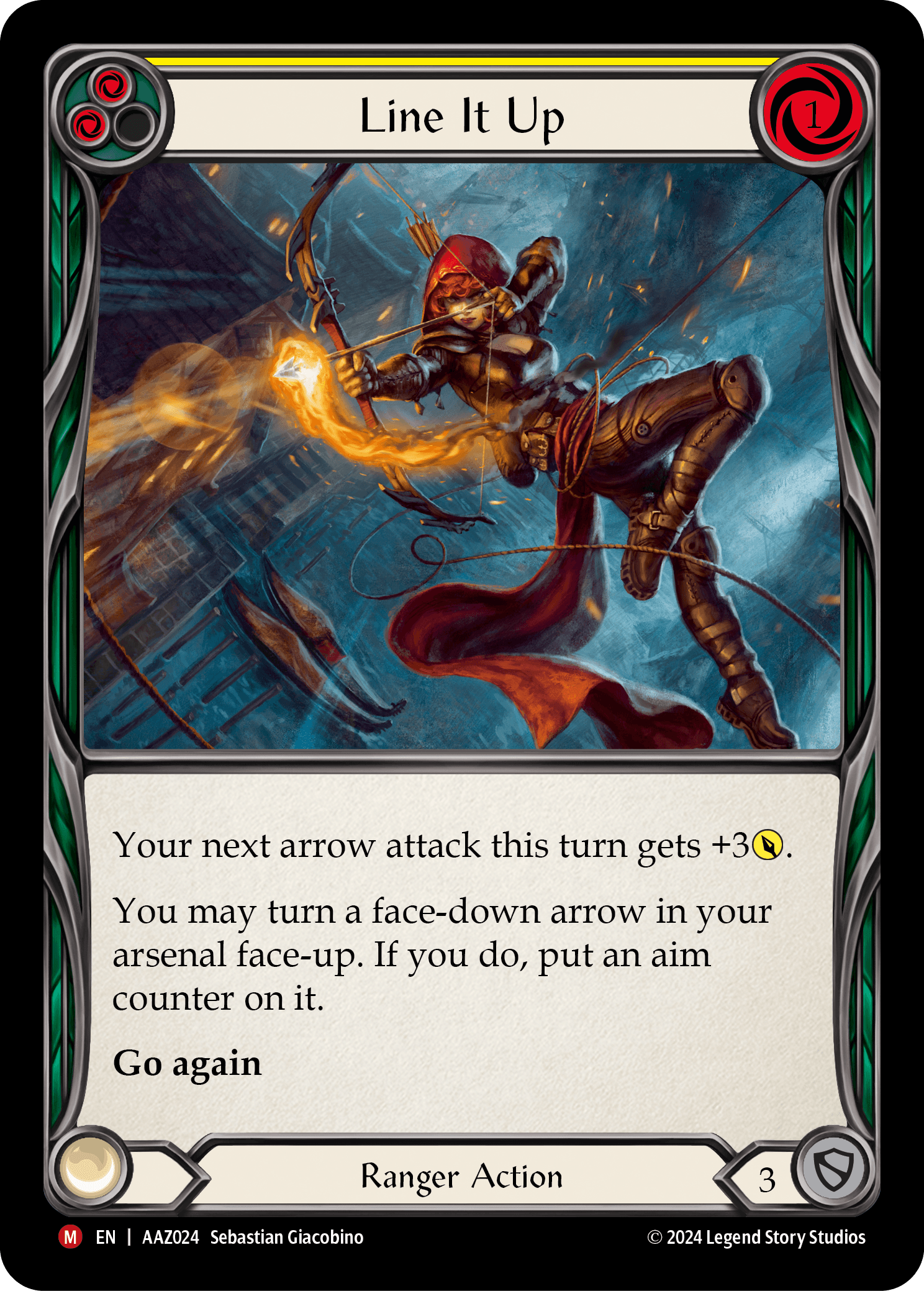 Line It Up — Flesh and Blood card