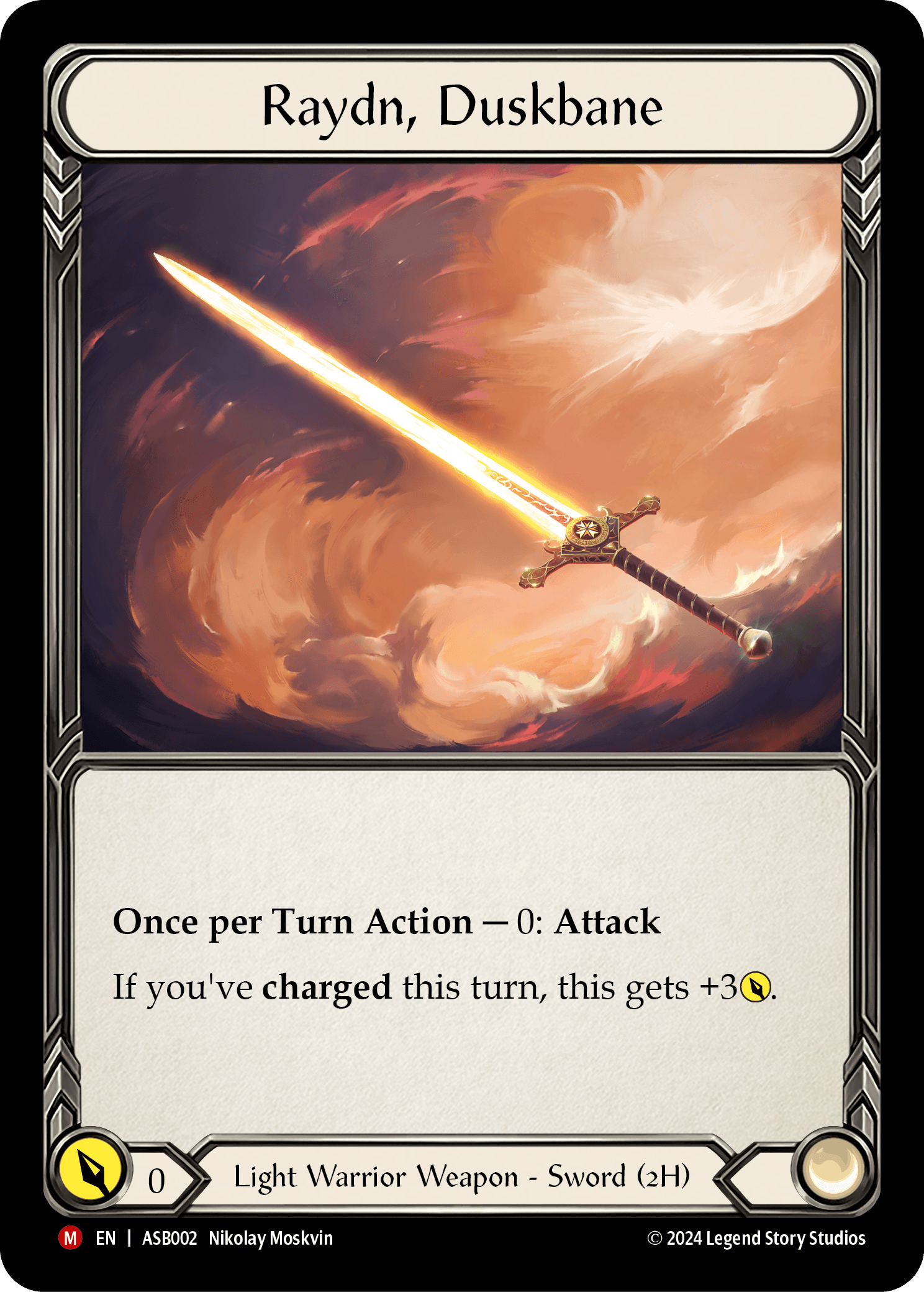 Raydn, Duskbane — Armory Deck: Boltyn Flesh and Blood card by Nikolay Moskvin