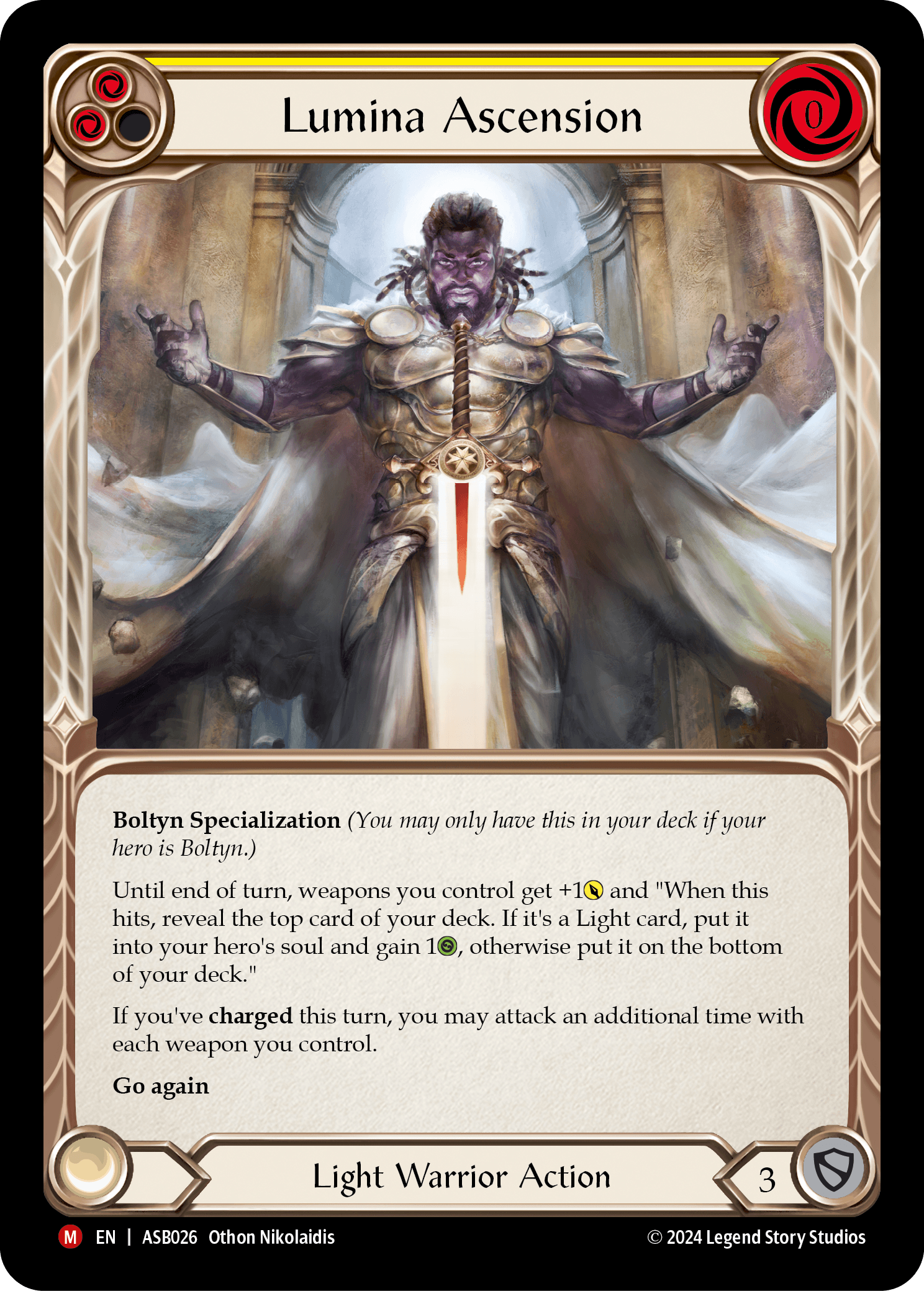 Lumina Ascension — Armory Deck: Boltyn Flesh and Blood card by Othon Nikolaidis