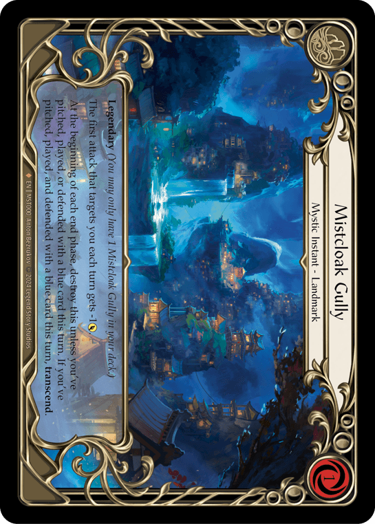 Mistcloak Gully — MST Flesh and Blood card by Anton Bezrukov