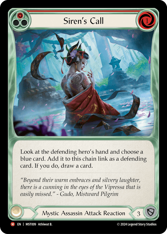 Siren's Call — Part the Mistveil Flesh and Blood card by Athiwut B.