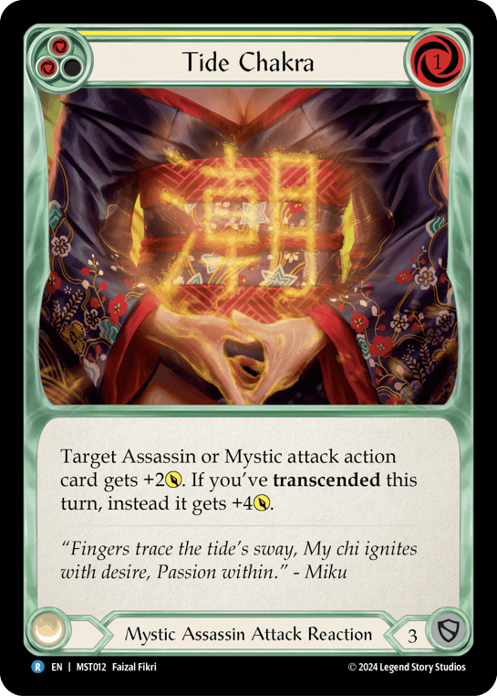Tide Chakra (Yellow) — Part the Mistveil Flesh and Blood card by Faizal Fikri