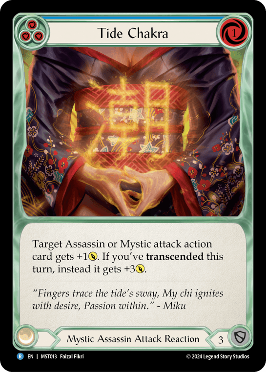 Tide Chakra (Blue) — Part the Mistveil Flesh and Blood card by Faizal Fikri