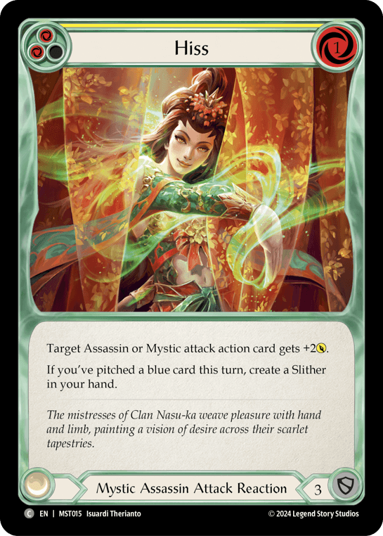Hiss (Yellow) — Part the Mistveil Flesh and Blood card by Isuardi Therianto