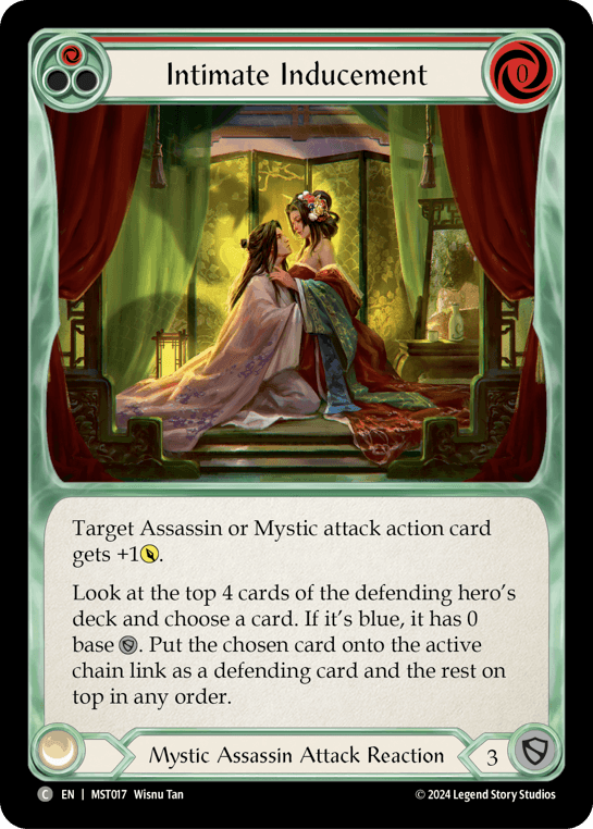 Intimate Inducement (Red) — Part the Mistveil Flesh and Blood card by Wisnu Tan