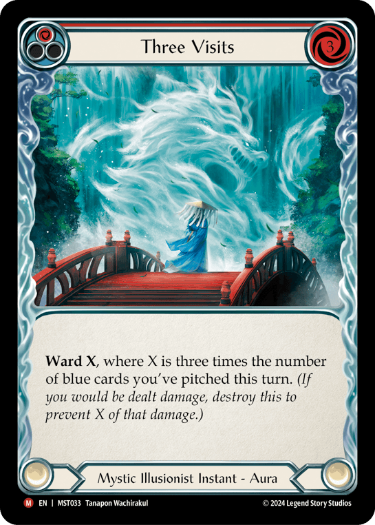 Three Visits — Part the Mistveil Flesh and Blood card by Tanapon Wachirakul