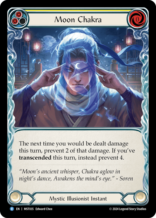 Moon Chakra (Yellow) — Part the Mistveil Flesh and Blood card by Edward Chee