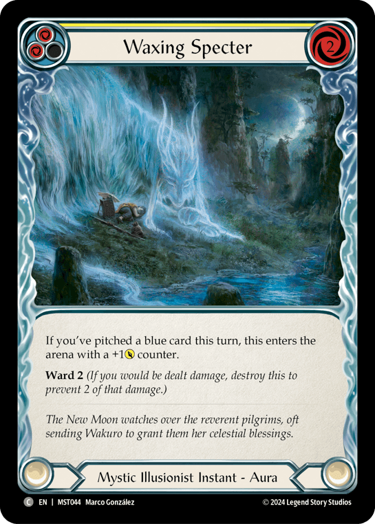 Waxing Specter (Yellow) — Part the Mistveil Flesh and Blood card by Marco González