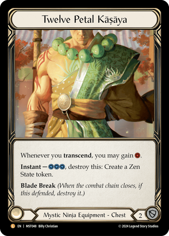 Twelve Petal Kasaya — Part the Mistveil Flesh and Blood card by Billy Christian