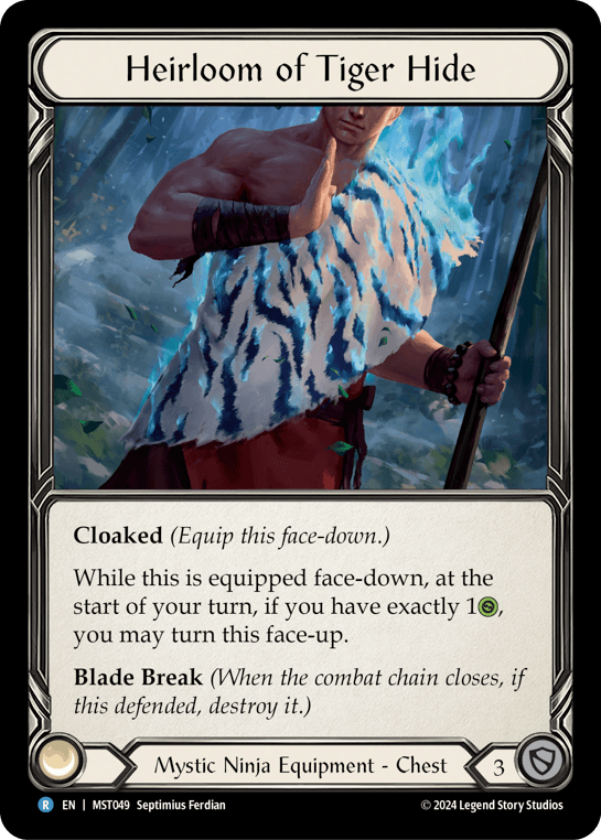 Heirloom of Tiger Hide — Part the Mistveil Flesh and Blood card by Septimius Ferdian