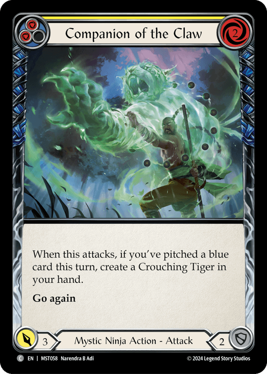 Companion of the Claw (Yellow) — Part the Mistveil Flesh and Blood card by Narendra B Adi