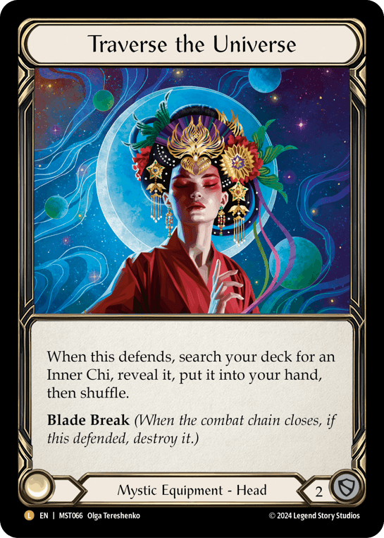 Traverse the Universe — Part the Mistveil Flesh and Blood card by Olga Tereshenko