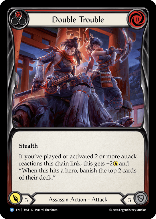 Double Trouble (Red) — Part the Mistveil Flesh and Blood card by Isuardi Therianto