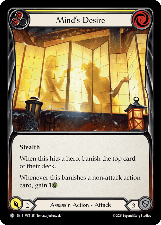 Mind's Desire (Yellow) — Part the Mistveil Flesh and Blood card by Tomasz Jedruszek