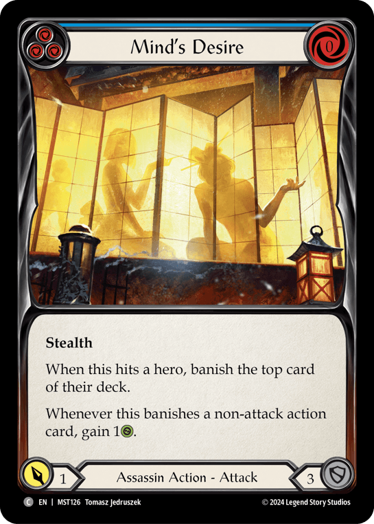 Mind's Desire (Blue) — Part the Mistveil Flesh and Blood card by Tomasz Jedruszek