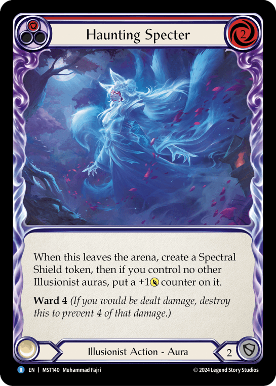Haunting Specter (Red) — Part the Mistveil Flesh and Blood card by Muhammad Fajri