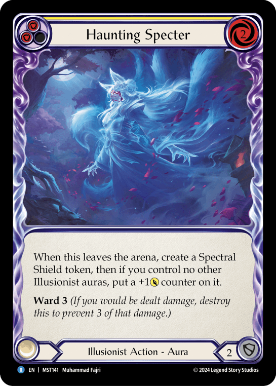 Haunting Specter (Yellow) — Part the Mistveil Flesh and Blood card by Muhammad Fajri