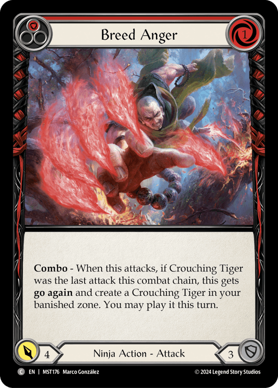 Breed Anger (Red) — Part the Mistveil Flesh and Blood card by Marco González