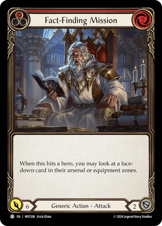 Fact-Finding Mission (Red) — Part the Mistveil Flesh and Blood card by Erick Efata