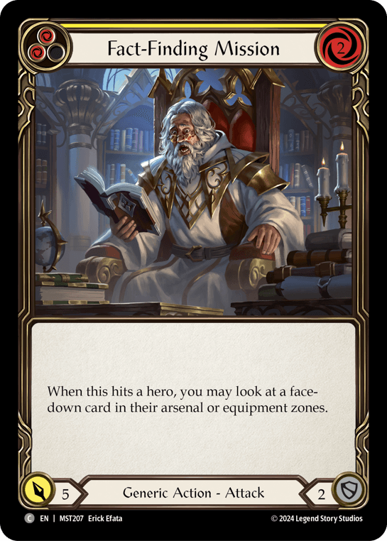 Fact-Finding Mission (Yellow) — Part the Mistveil Flesh and Blood card by Erick Efata