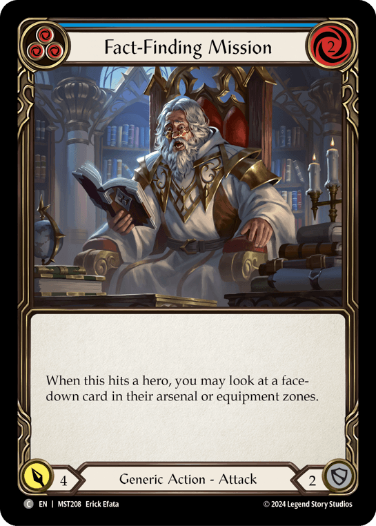 Fact-Finding Mission (Blue) — Part the Mistveil Flesh and Blood card by Erick Efata