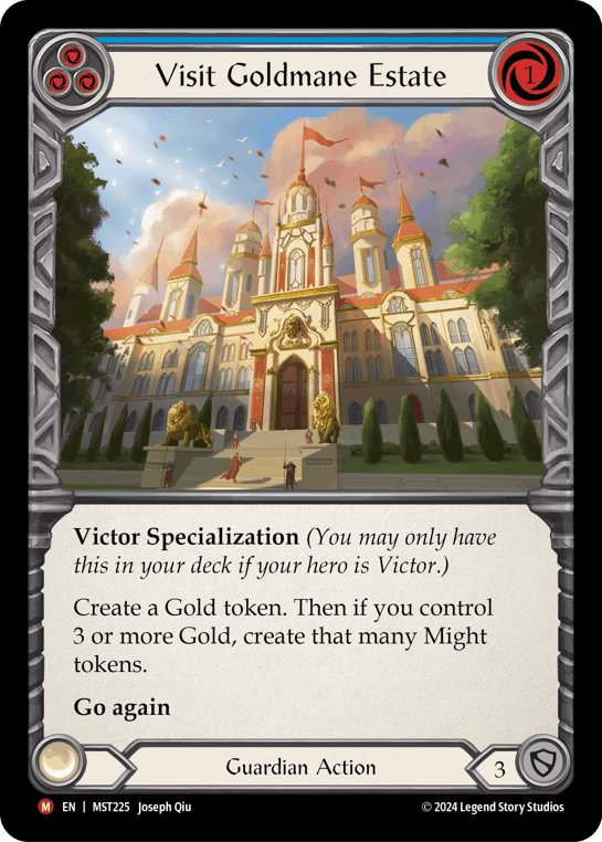Visit Goldmane Estate — Part the Mistveil Flesh and Blood card by Joseph Qiu