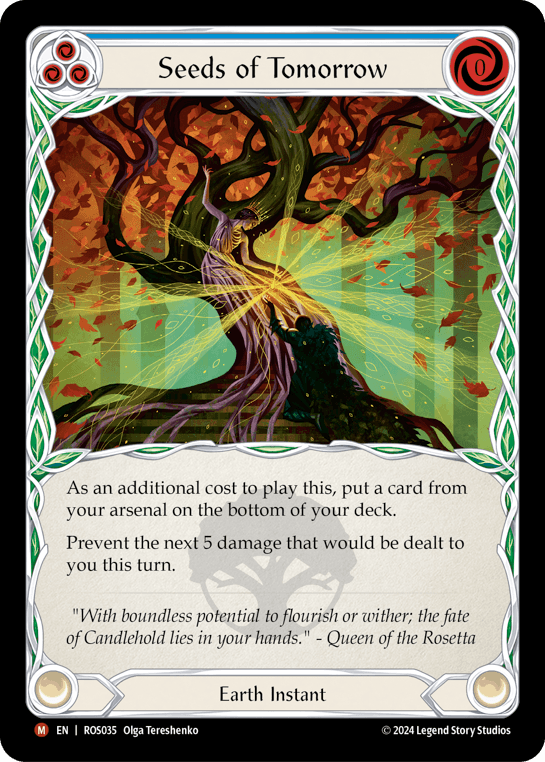 Seeds of Tomorrow — Rosetta Flesh and Blood card by Olga Tereshenko