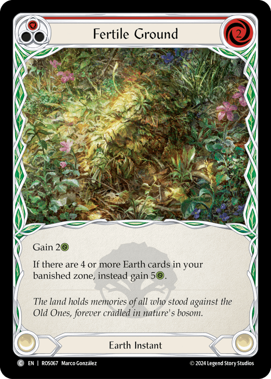 Fertile Ground (Red) — Rosetta Flesh and Blood card by Marco González