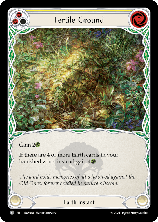 Fertile Ground (Yellow) — Rosetta Flesh and Blood card by Marco González