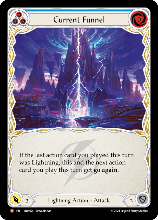 Current Funnel — Rosetta Flesh and Blood card by Reza Afshar