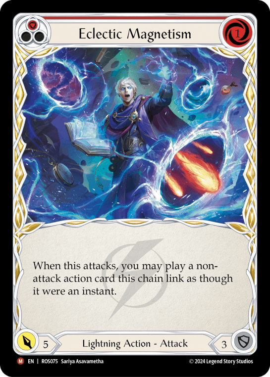 Eclectic Magnetism — Rosetta Flesh and Blood card by Sariya Asavametha