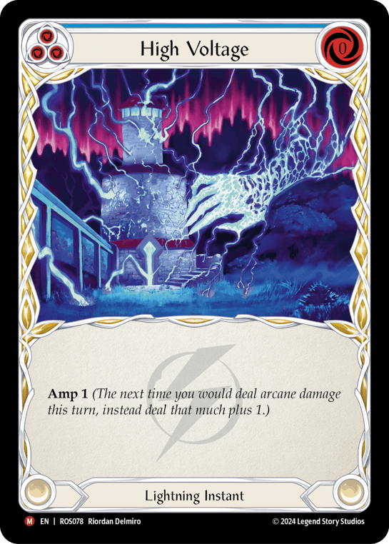 High Voltage — Rosetta Flesh and Blood card by Riordan Delmiro