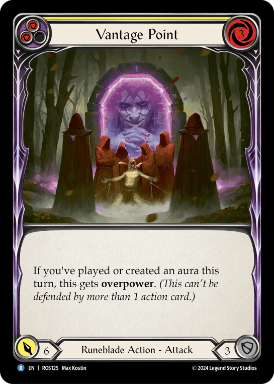 Vantage Point (Yellow) — Rosetta Flesh and Blood card by Max Kostin