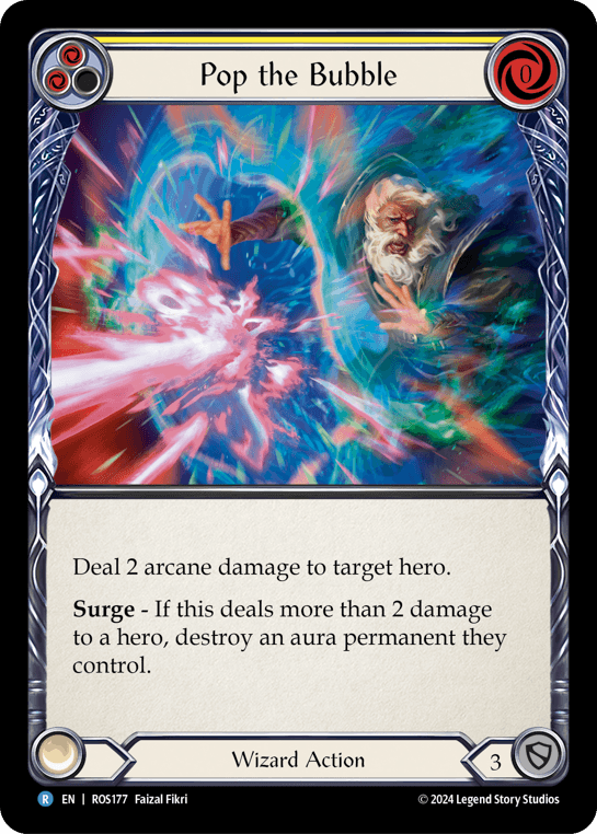 Pop the Bubble (Yellow) — Rosetta Flesh and Blood card by Faizal Fikri