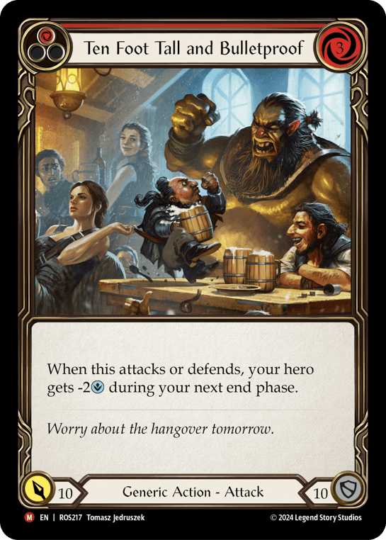 Ten Foot Tall and Bullet Proof — Rosetta Flesh and Blood card by Tomasz Jedruszek