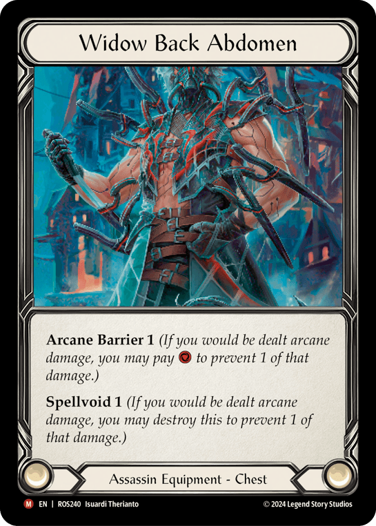 Widow Back Abdomen — Rosetta Flesh and Blood card by Isuardi Therianto