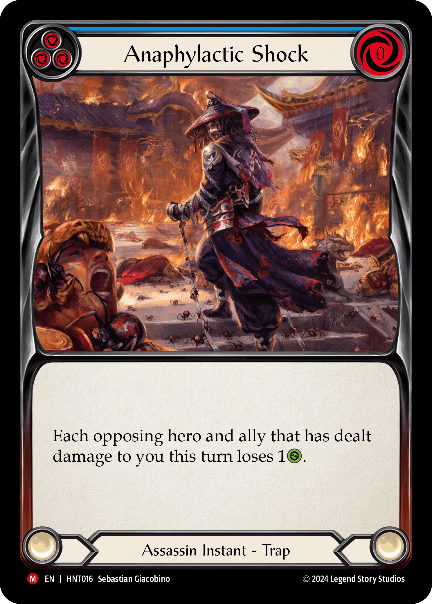 Anaphylactic Shock — The Hunted Flesh and Blood card by Sebastian Giacobino