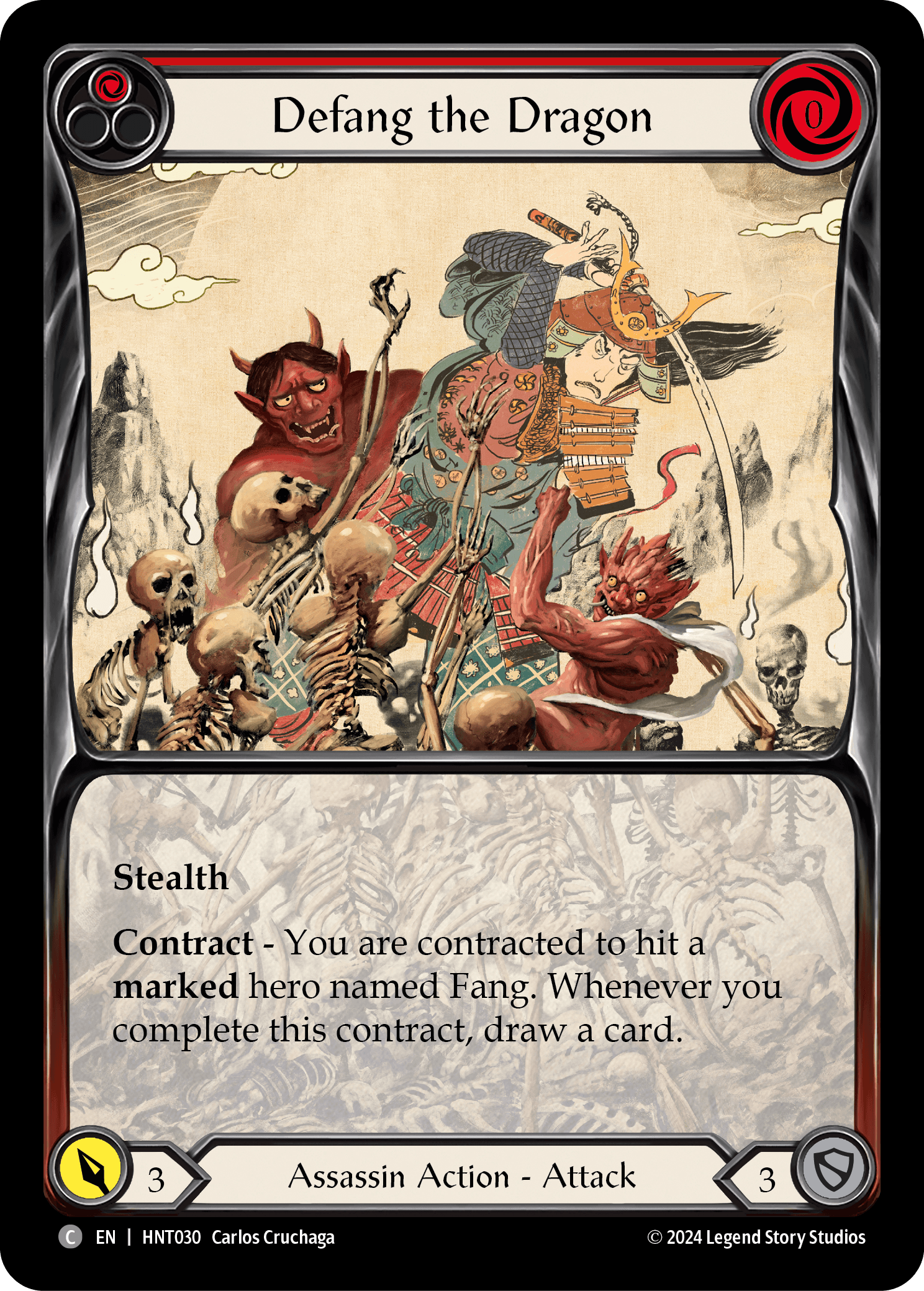 Defang the Dragon — The Hunted Flesh and Blood card by Carlos Cruchaga