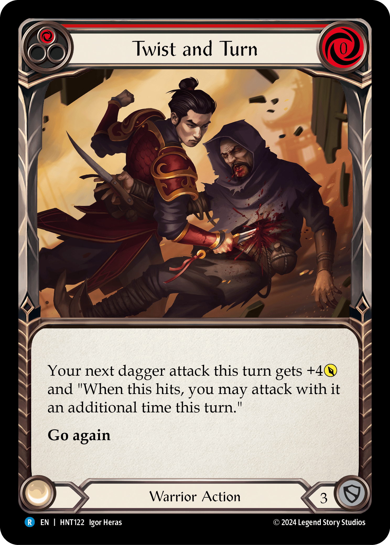 Twist and Turn (Red) — The Hunted Flesh and Blood card by Igor Heras