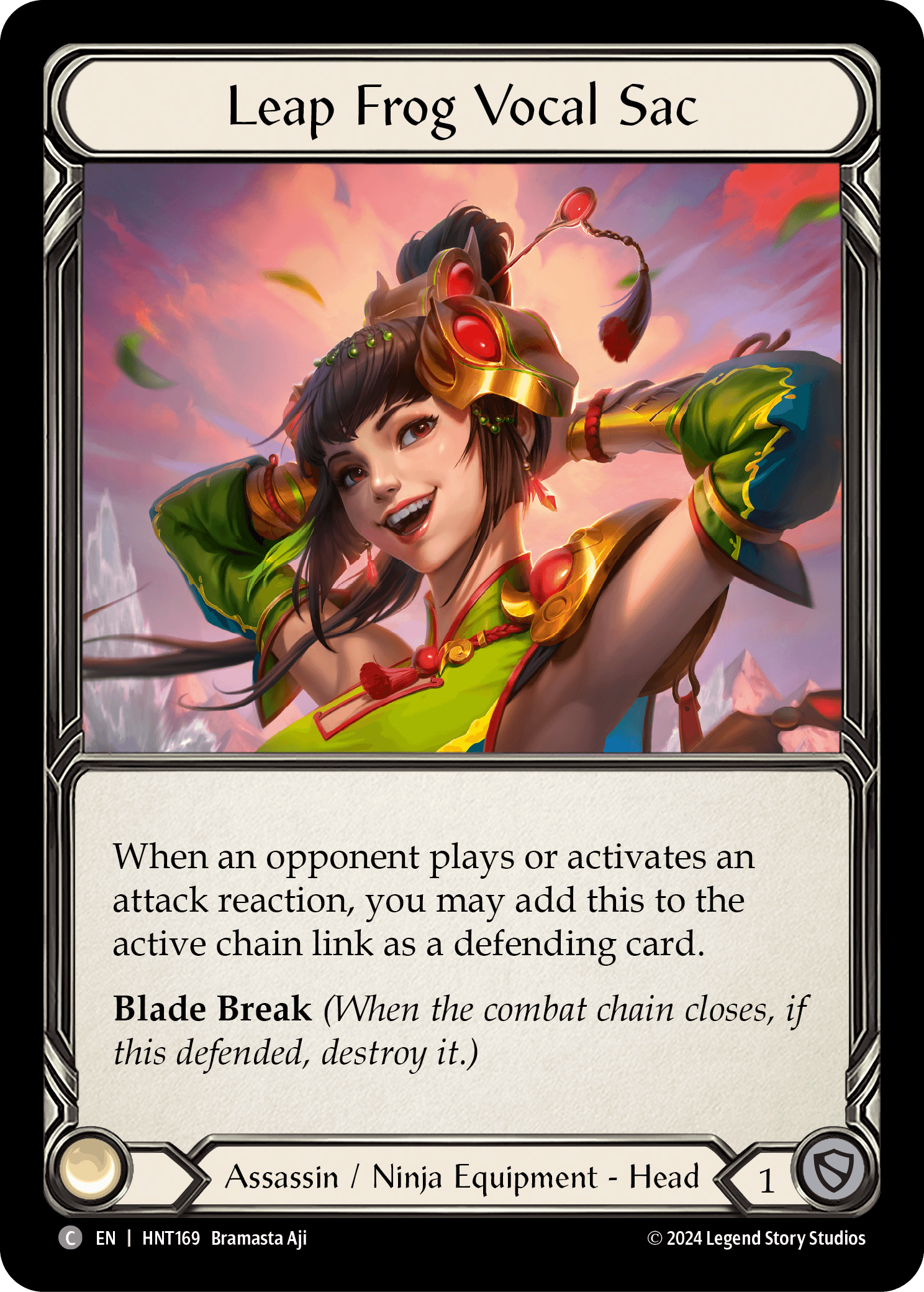 Leap Frog Vocal Sac — The Hunted Flesh and Blood card by Bramasta Aji