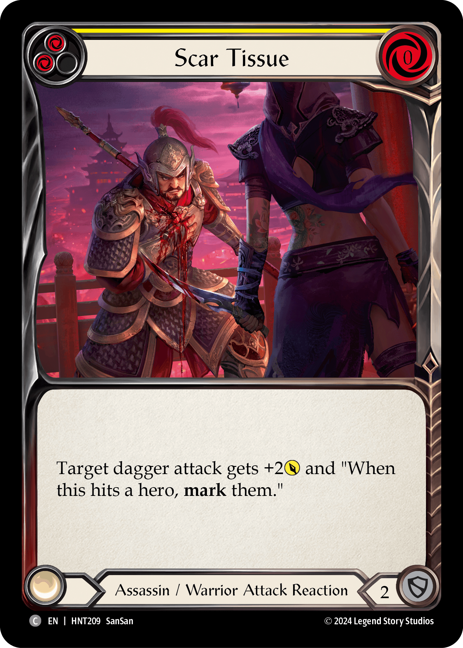 Scar Tissue (Yellow) — The Hunted Flesh and Blood card by SanSan