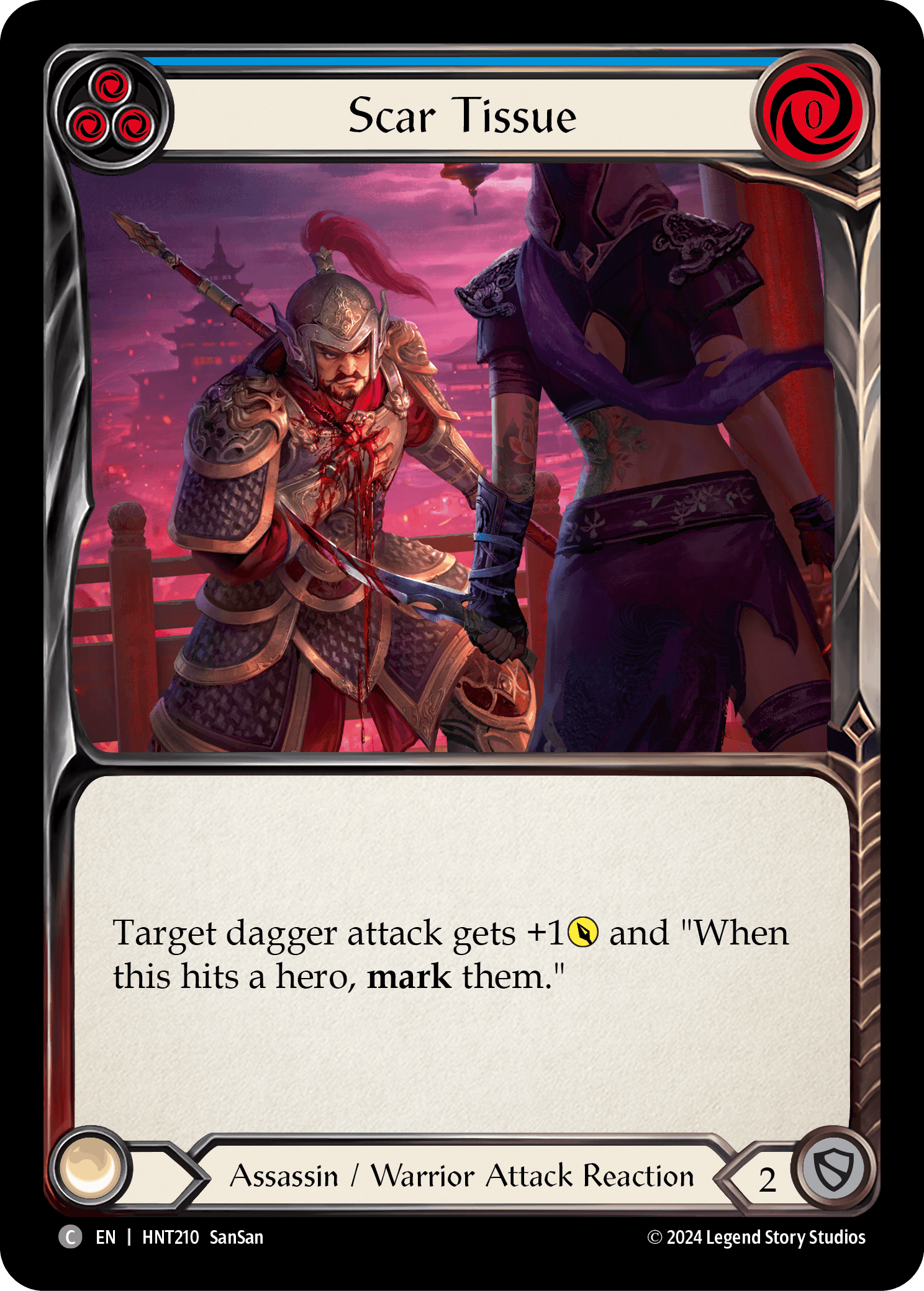 Scar Tissue (Blue) — The Hunted Flesh and Blood card by SanSan