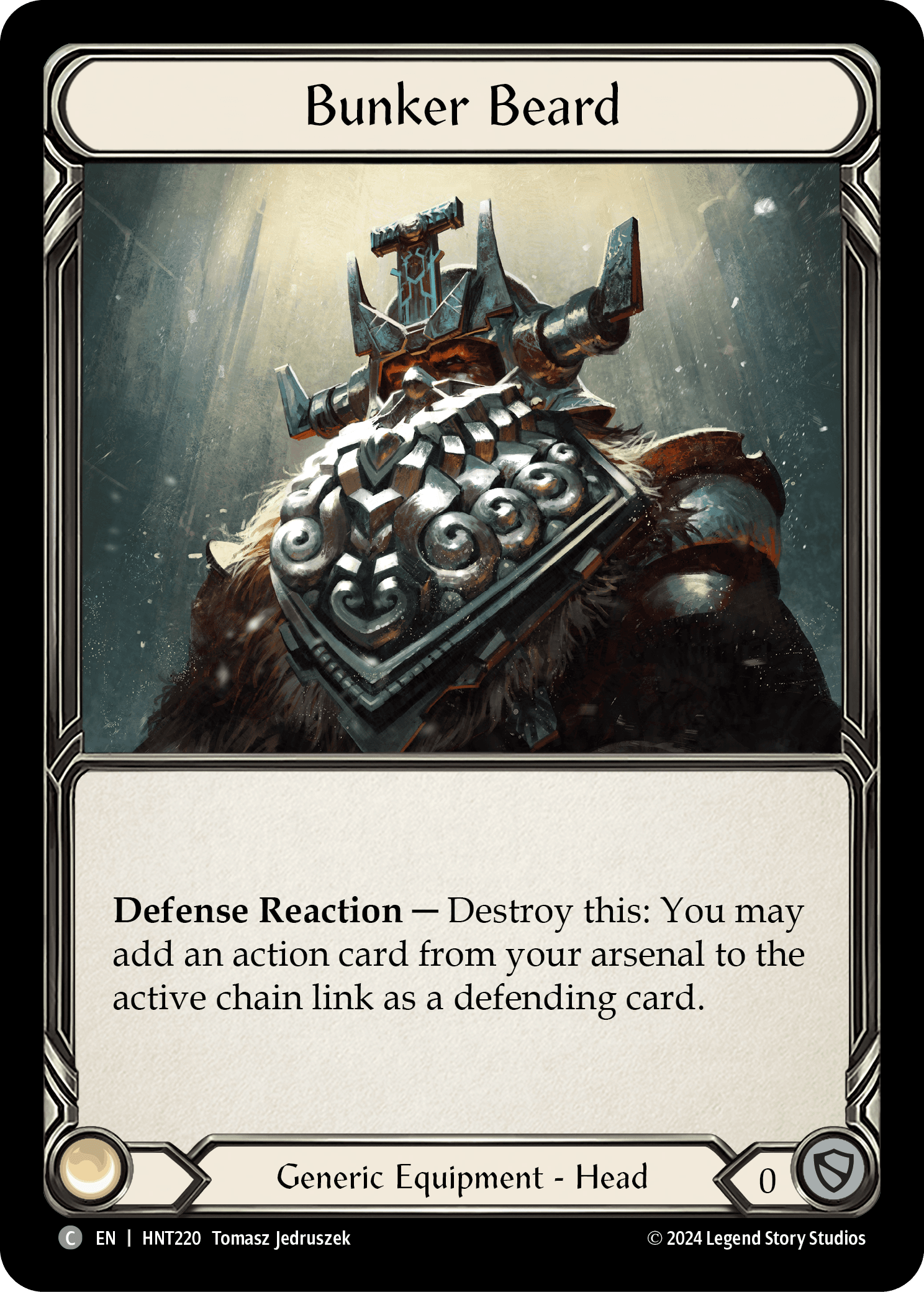 Bunker Beard — The Hunted Flesh and Blood card by Tomasz Jedruszek