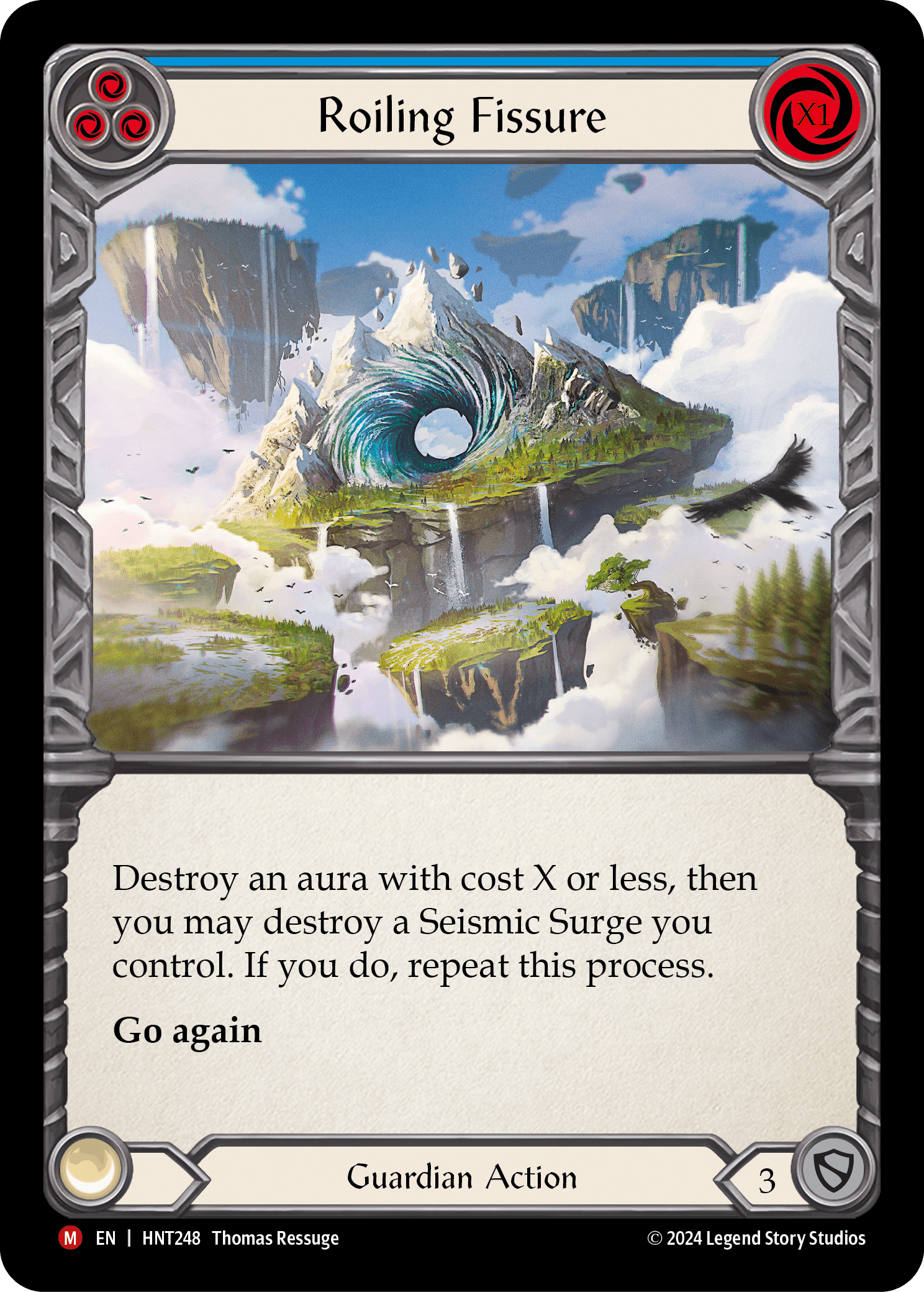 Roiling Fissure — The Hunted Flesh and Blood card by Thomas Ressuge